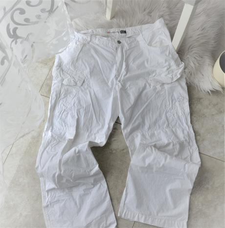 Biele ľahké nohavice authority-xxl, authority,xxl