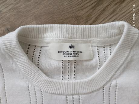 Krásne elegantné tričko (už s poštou), h&m,134