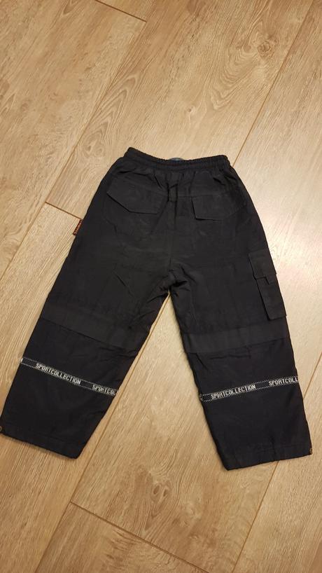 Čierne zateplené nohavice na 4 roky, 86