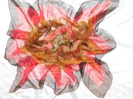 Jacques heim paris kvalitná luxusna hodvabna šatka, xxl