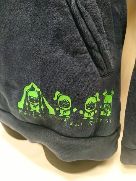 Tmavo modrá mikina s kapucňou, selectic, s