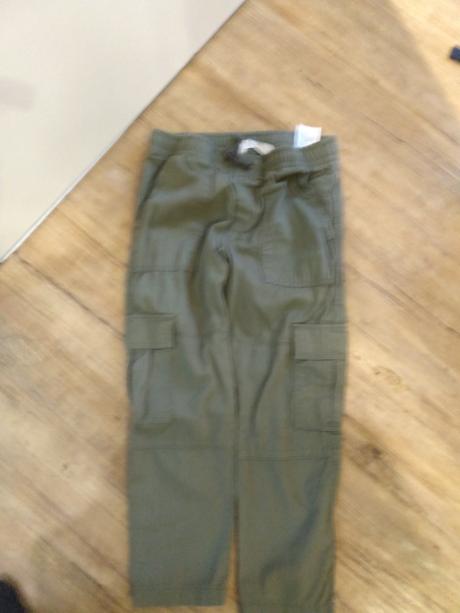 Nohavice bez zapínania bavlnené tenšie 122, h&m,122