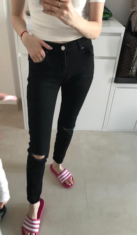 Potrhane rifle, new yorker,xs