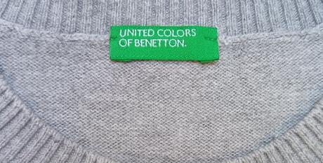Šedý chlapčenský pulover united colors of benetton, 152