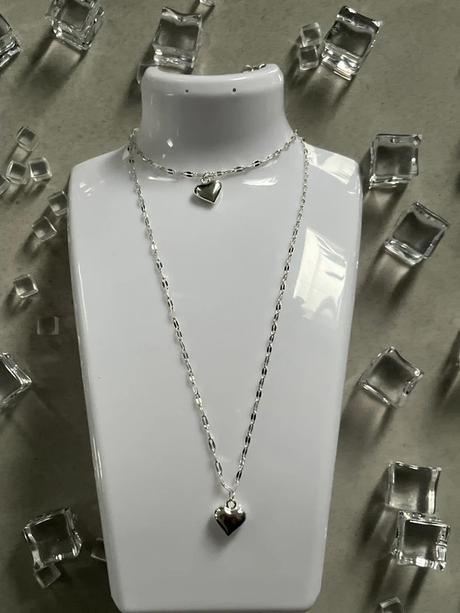 Strieborna ag925 suprava nahrdelnik a naramok, 