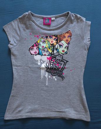 Predám dievčenské tričko zn. monsterhigh, 116
