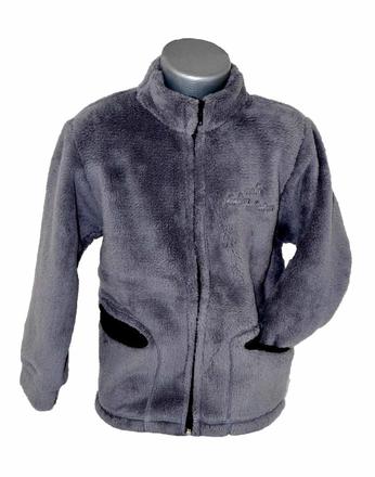 Chlapčenská mikina fleece melm sivá, 116 / 122 / 128