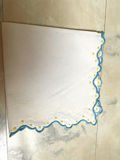 Starožitné bavlnené prestieranie, 