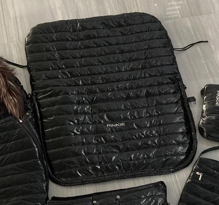 Zateplená sťahovacia deka pinkie black line, pinkie