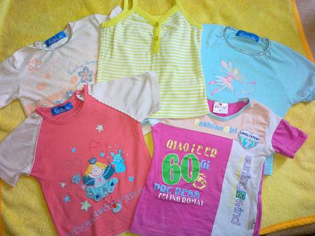 Tričká 5 ks, 86–98