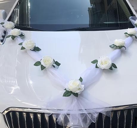 Výzdoba na svadobné auto, 