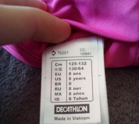 Plavky, decathlon,128