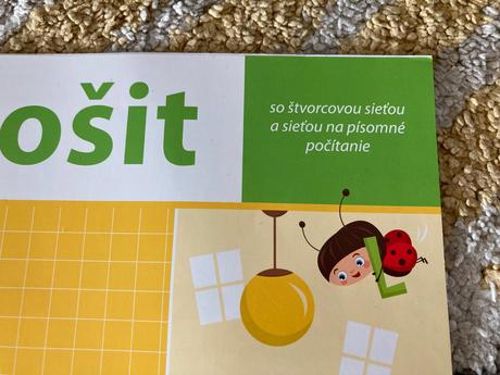 Zošit š- zošit s pracovnými listami na matematiku, 