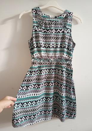 Letné šaty a priestrihmi, h&m,m
