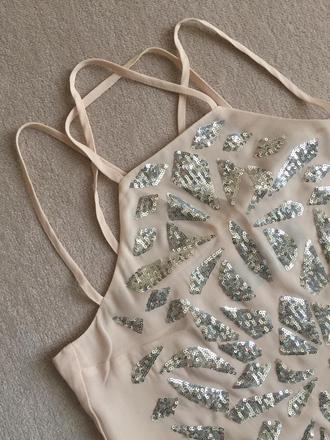 Pudrovo ružovy hodvábny top xs, xs