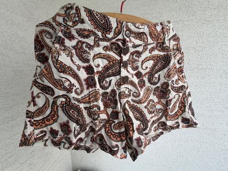 Boho l  lan bavlna etno vzor kratke nohavice, l
