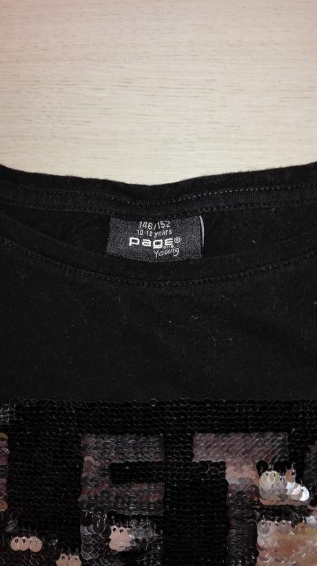 Tričko s flitrami(146/152)10-12 r., 146