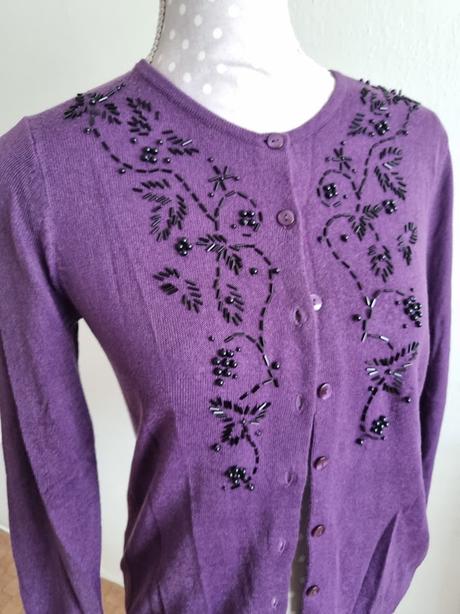 Fialový svetrík marks & spencer m, marks & spencer,m