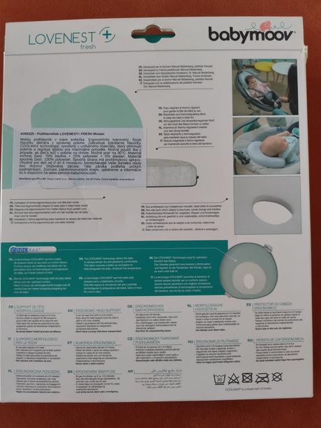 Čisto nový - vankúšik na polohovacie hlavičky, šírka (cm): 30,dĺžka (cm): 30