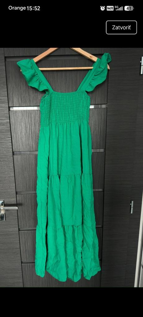 Krasne zelene saty s,m,l, 