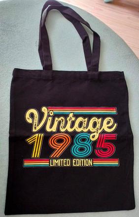 Plátená taška vintage 1985, 