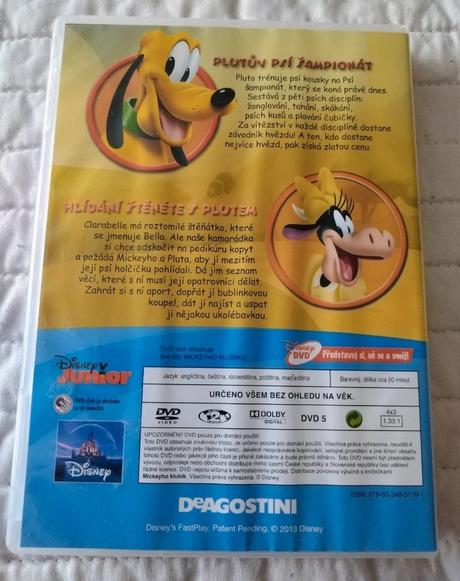 Detské dvd mickeyho klubík,
