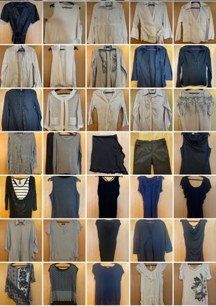 35 ks rozne tricka a blúzky velkost m, m