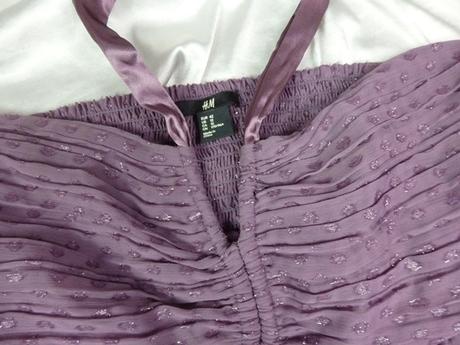 Kvalitné fialové šaty, h&m,42