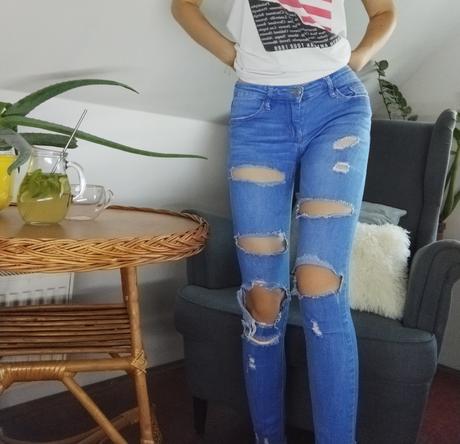 Roztrhané rifle veľ.34, tally weijl, tally weijl,34