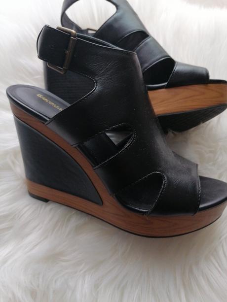 Dámske sandále platformy, graceland,40