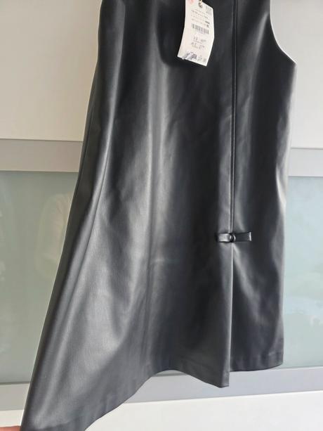 Detské koženkové saty zara, zara,164