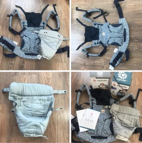 Ergonosic + novorodenecka vlozka, ergo baby