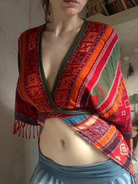 Kardigan z mexika indian pam vel xs/s, s