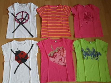 Tričká 4ks, esprit,104