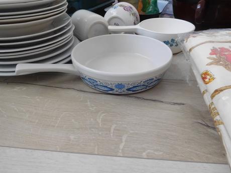 Cibuĺvý vzor porcelánový pekáčik+menší viď foto,, 