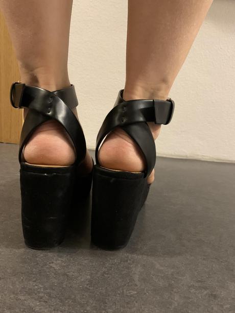 Sandále na podeste, zara,38