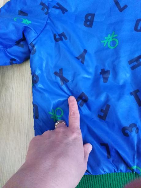 Obojstranná vetrovka, benetton,140