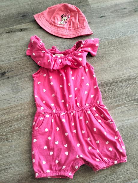 Letný overal plus klobúčik, topomini,92