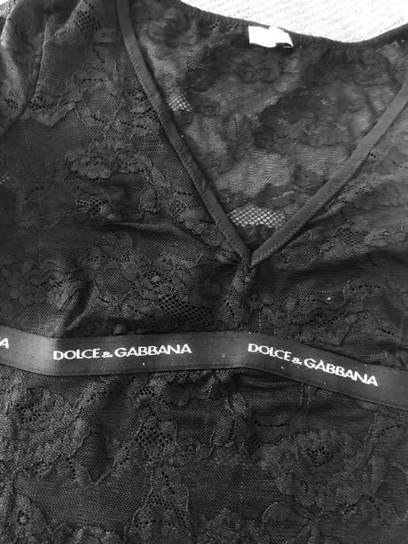 Dolce gabbana original krásny cipkovy top m/l, m