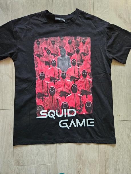 Čierne tričko squid, 152