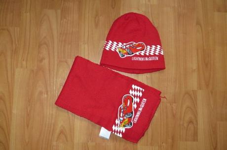 Súprava - čiapka + šál - mcqueen - 52 cm - 3-5r., 110