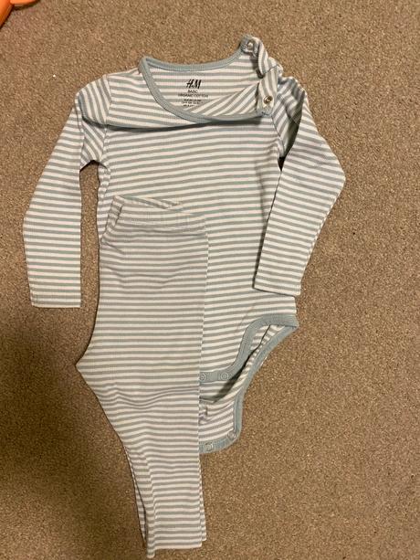 Set body+leginy, h&m,80