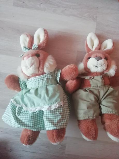 Plyšové zajačiky - pár., 