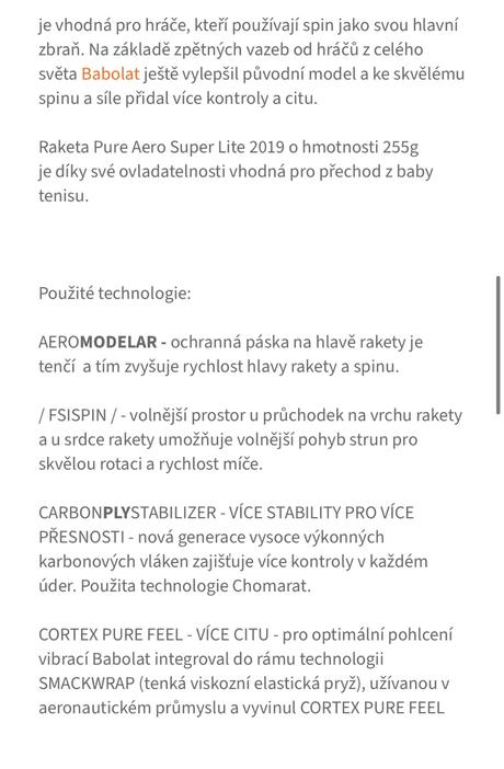 Raketa tenis babolat aero junior 26, babolat