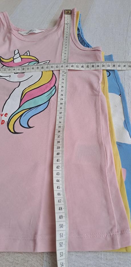 Letné tričká - tielka 3 ks, h&m,134