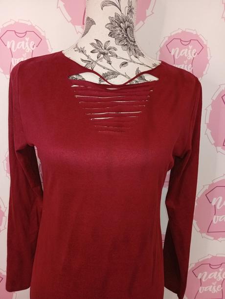 Nové bordove šaty, m