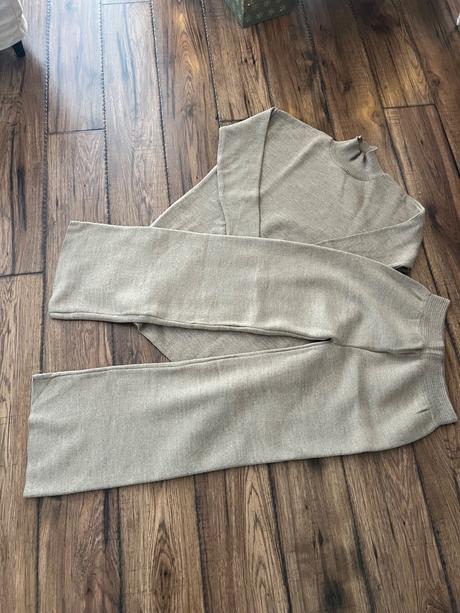 Pletený nohavicový komplet set, s