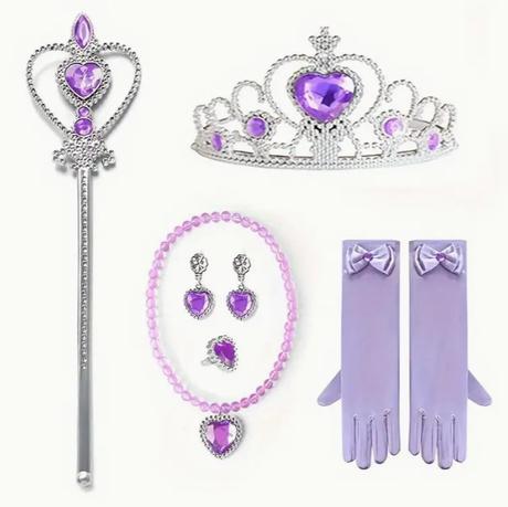 Kostým šaty malá morská panna víla ariel + doplnky, 