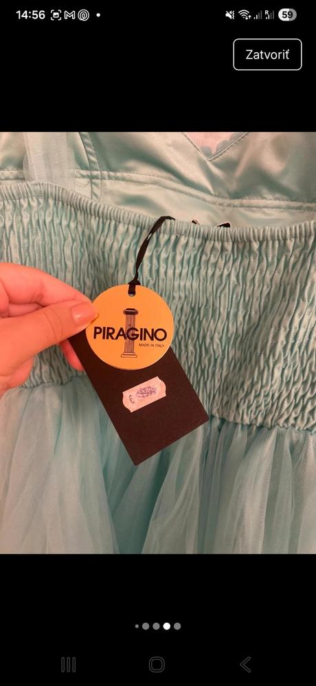 Baby doll tiffany blue šaty, s