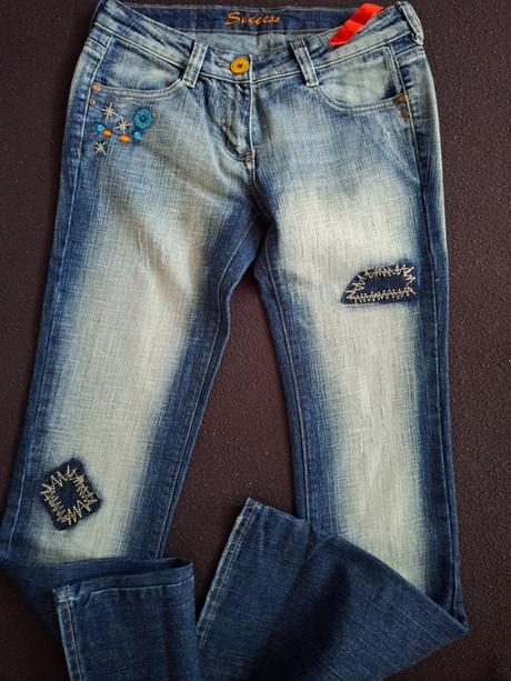 Dámske tmavosvetlé modré  rifle., success,38